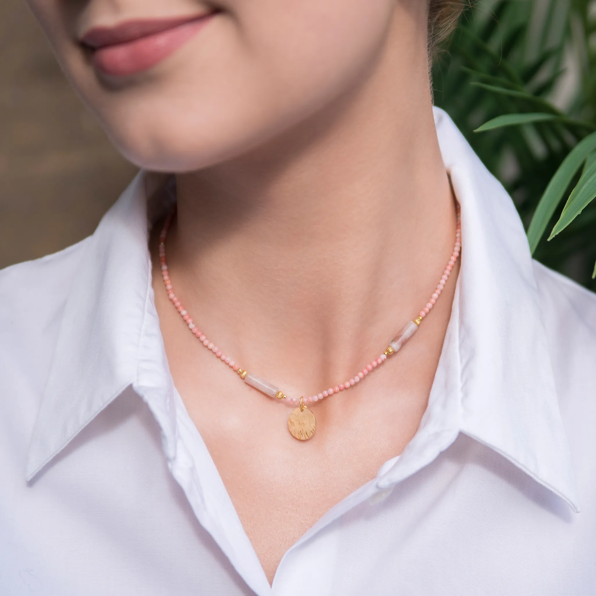 N.115 – choker – koral rodochrozyt 2